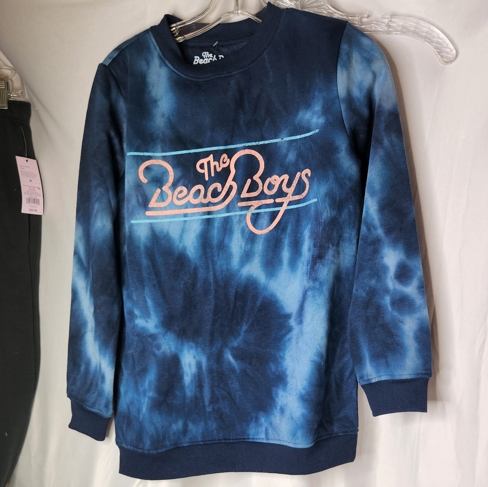 The Beach Boys Navy Tie Dye Long Sleeve Sweatshirt - Women's Size XS